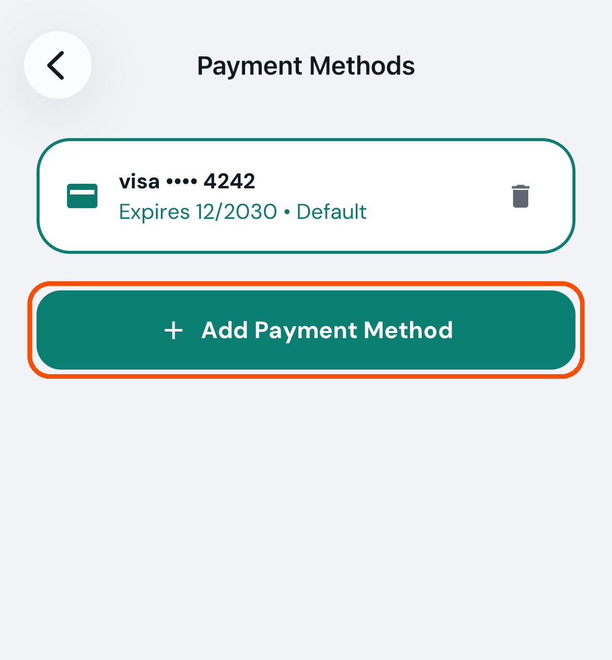 Payment Methods