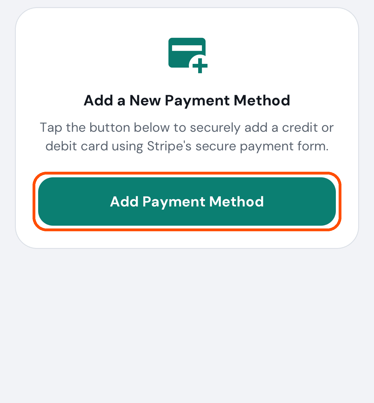 The screen that hands you to Stripe